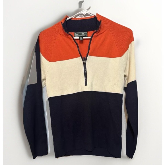 Lauren Ralph Lauren Sweaters - L-RL Ralph Lauren Sweater Women's Small Multicolor Long Sleeve‎ 1/4 Zip Pullover